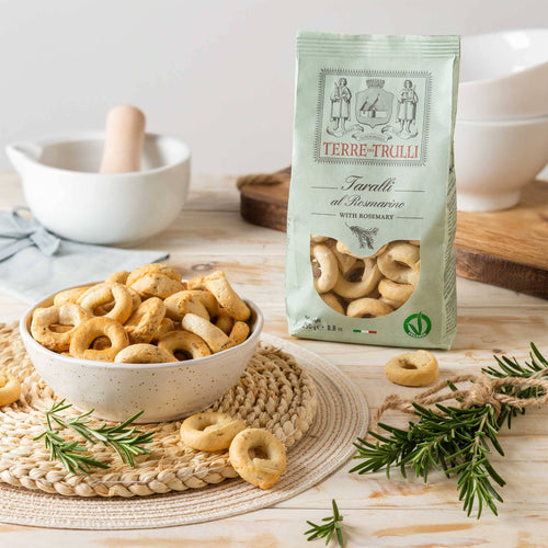 
                      
                        Taralli Pugliesi mit Rosmarin - Vegabongo
                      
                    